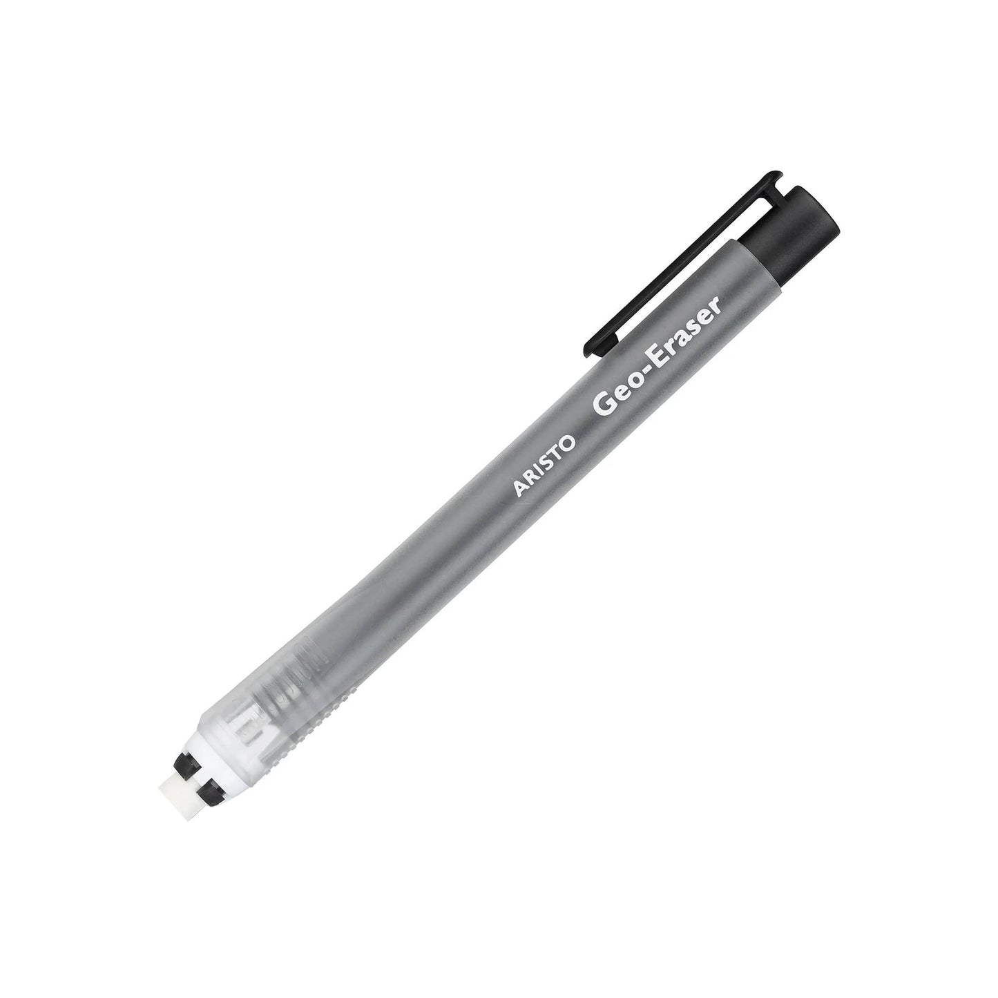 Radierminenhalter breit – mit breiter, nachfüllbarer Radiermine, ideal zum effektvollen Entfernen von Flächen, Schriften und Konturen aus Farbbereichen, funktioniert wie ein Druckbleistift