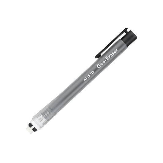 Wide eraser lead holder - with wide, refillable eraser lead, ideal for effectively removing areas, lettering and contours from colored areas, works like a mechanical pencil