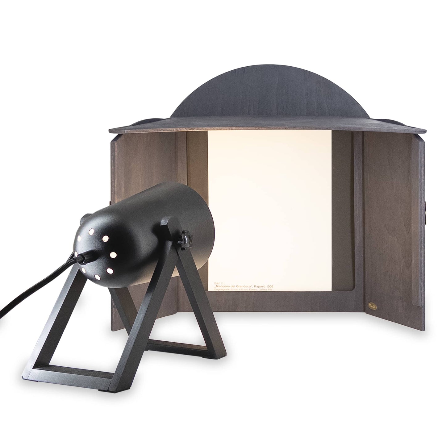Illuminated table-top stage / anthracite