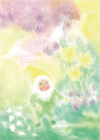 Seccorell postcard "April"