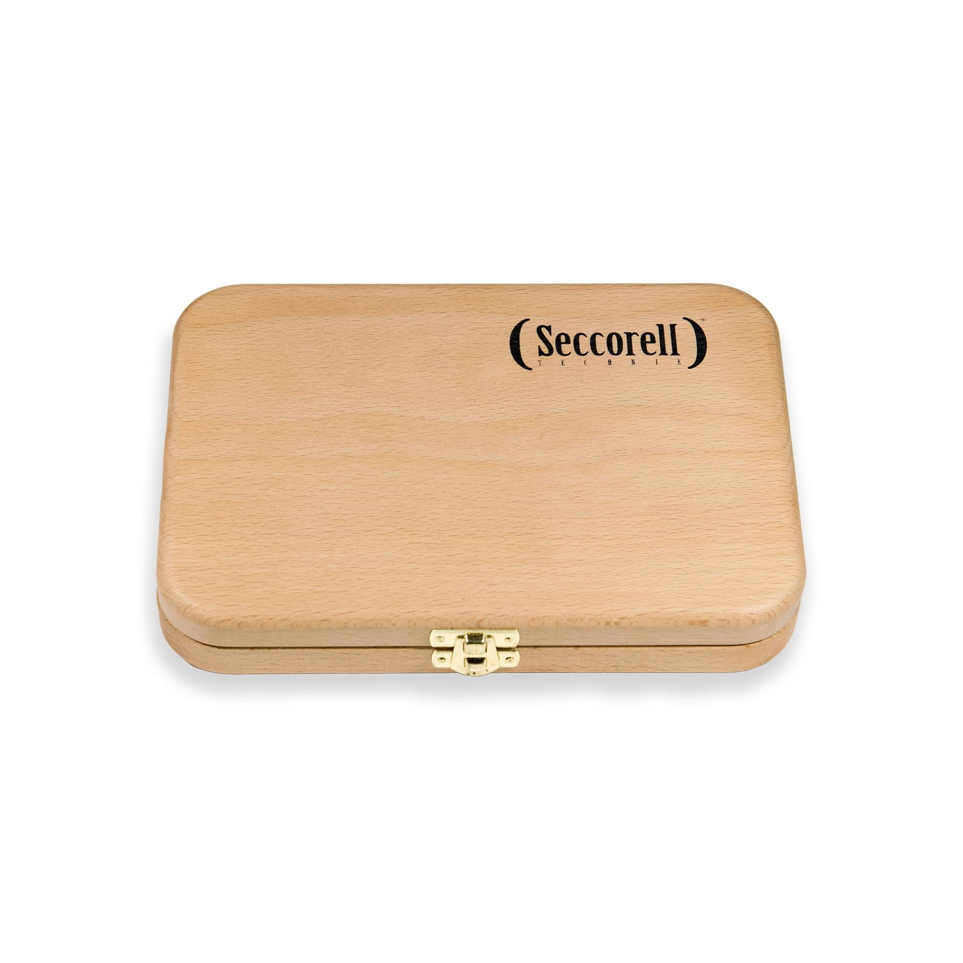 Seccorell Classic wood, simple and elegant, offers environmentally friendly packaging for the 8 Seccorell basic colors.