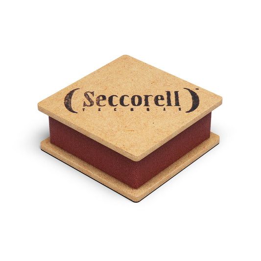 Seccorell rubbing block: Essential tool for creating the color powder for Seccorell finger painting technique. Enables precise color design.