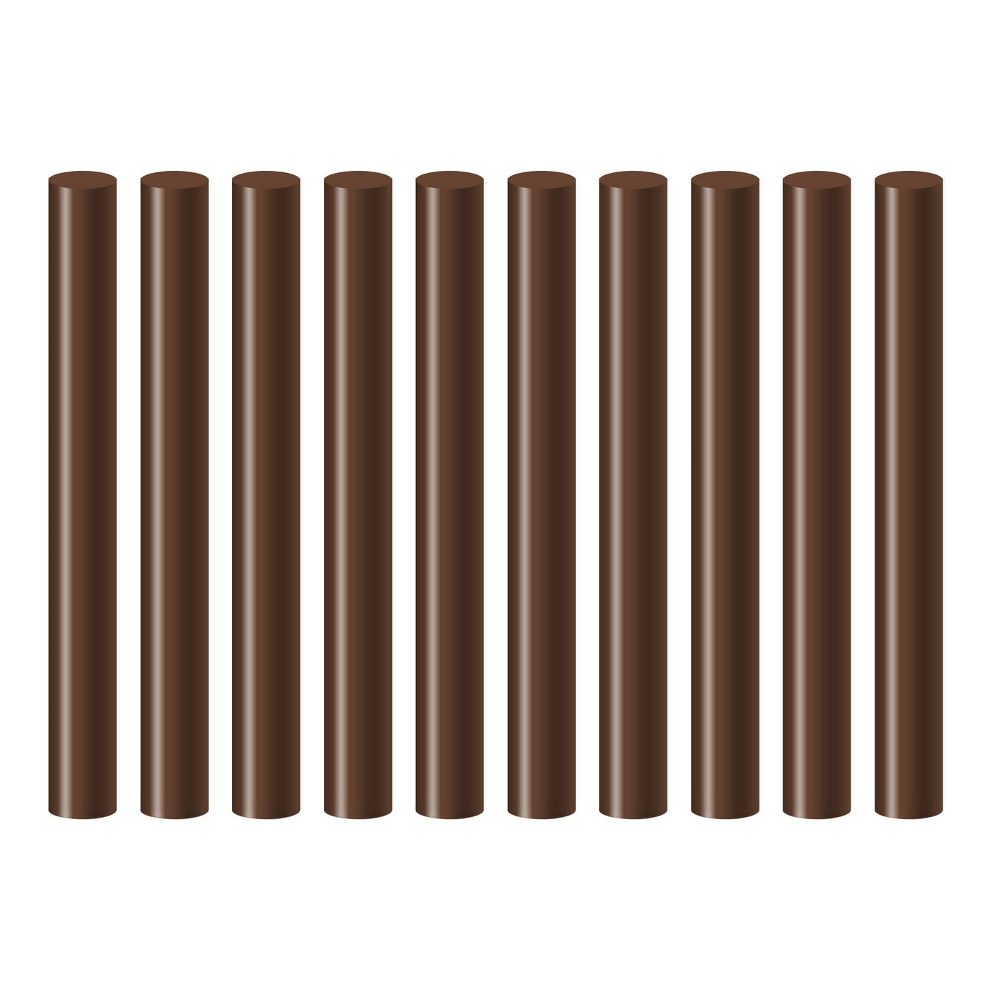 Seccorell refill - 10-pack of color sticks in deep brown, ideal for groups or schools.