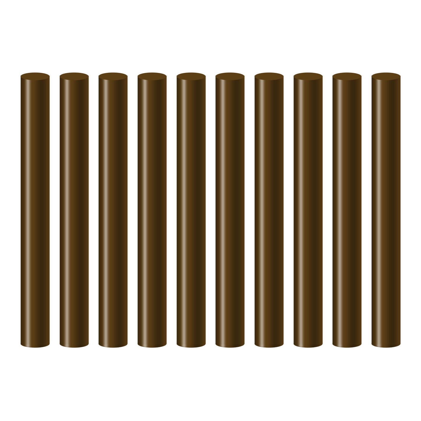 Seccorell refill - 10-pack of color sticks in dark brown, ideal for groups or schools.