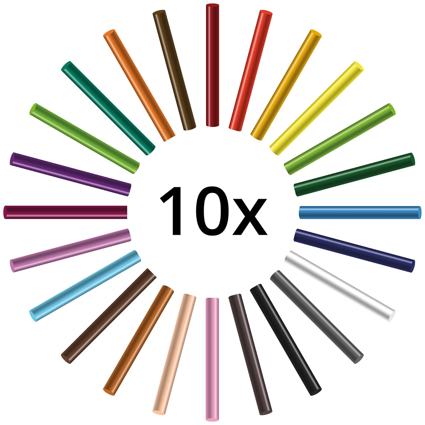 Seccorell - Nachfüllung Großmenge Einzelne Seccorell Farbstäbchen nach Wahl in 10er Gebinde erhältlich.
