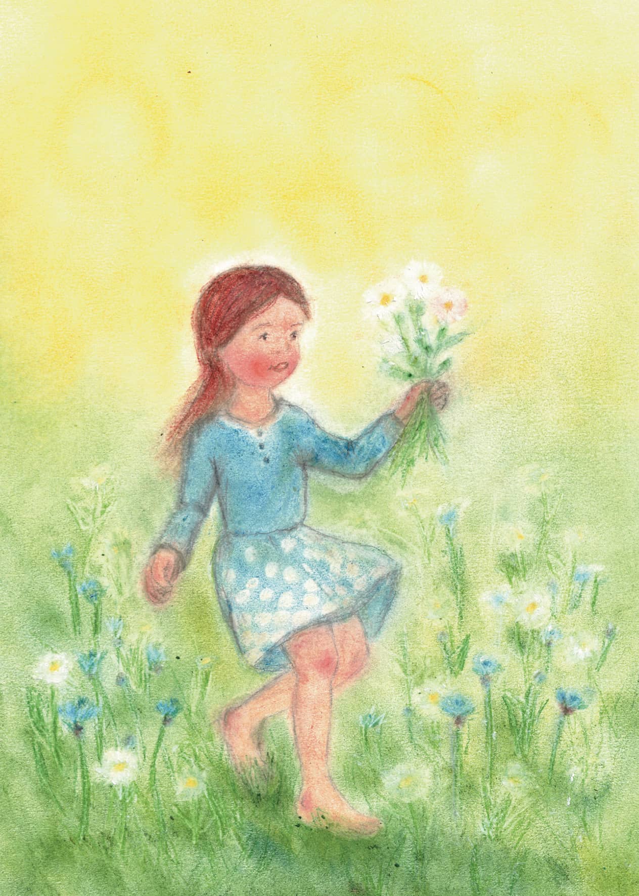 Postkarte "Blumenmädchen"