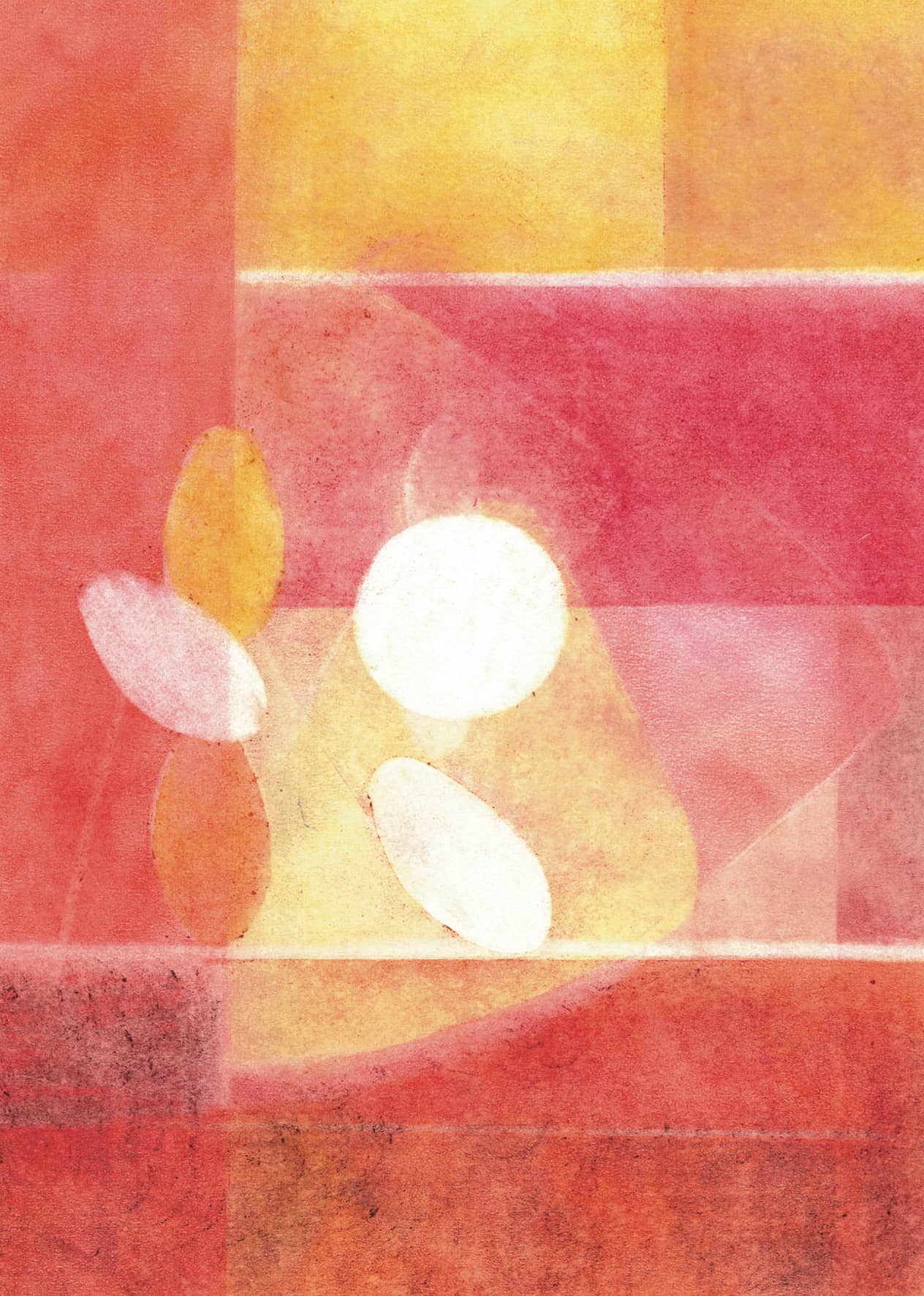 Postkarte "Rot Abstrakt"