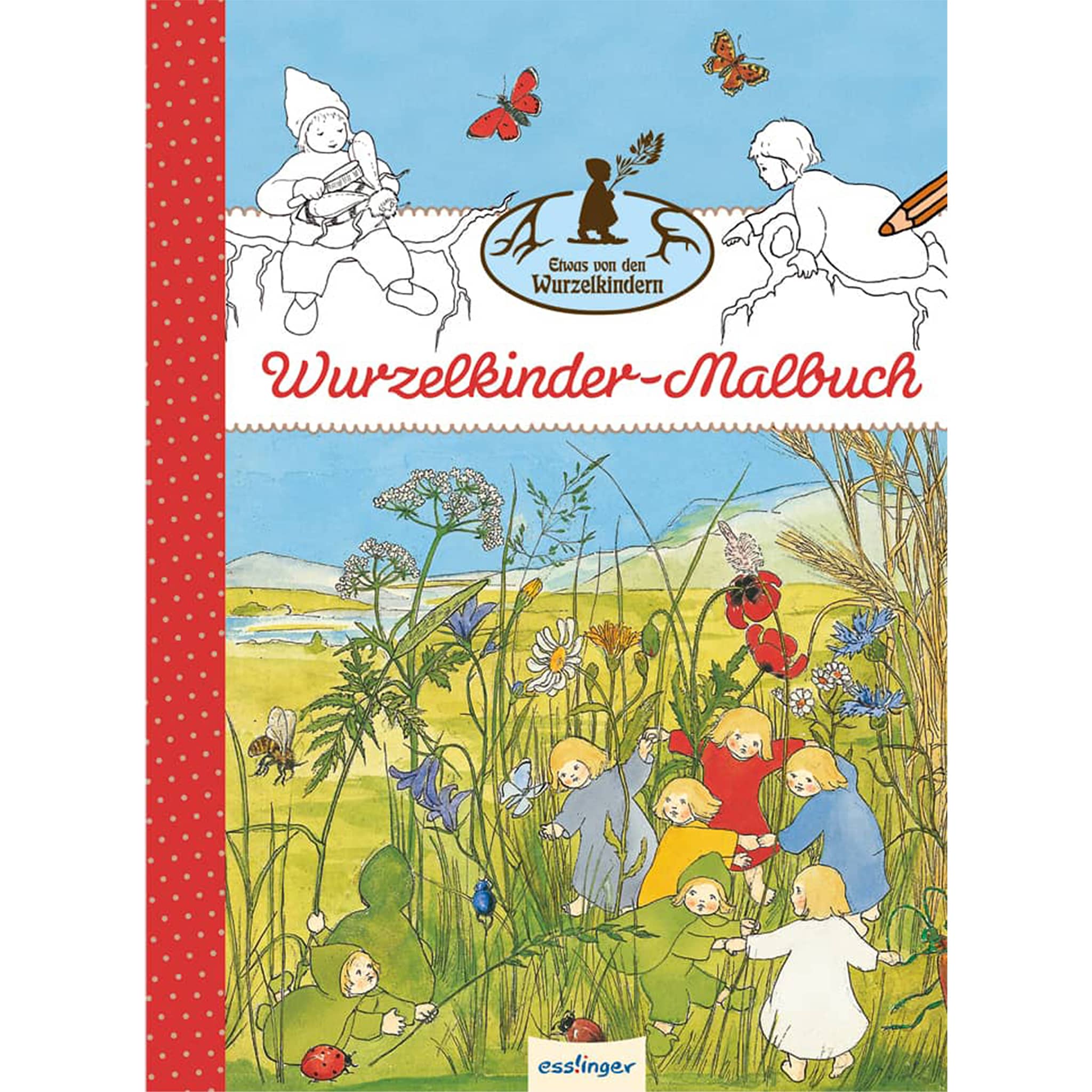 Wurzelkinder-Malbuch – Malbuch mit großformatigen Malflächen, ideal für die Anwendung mit Seccorell-Fingerwischmalfarben, geeignet für Kinder und Erwachsene für ein entspanntes Malerlebnis