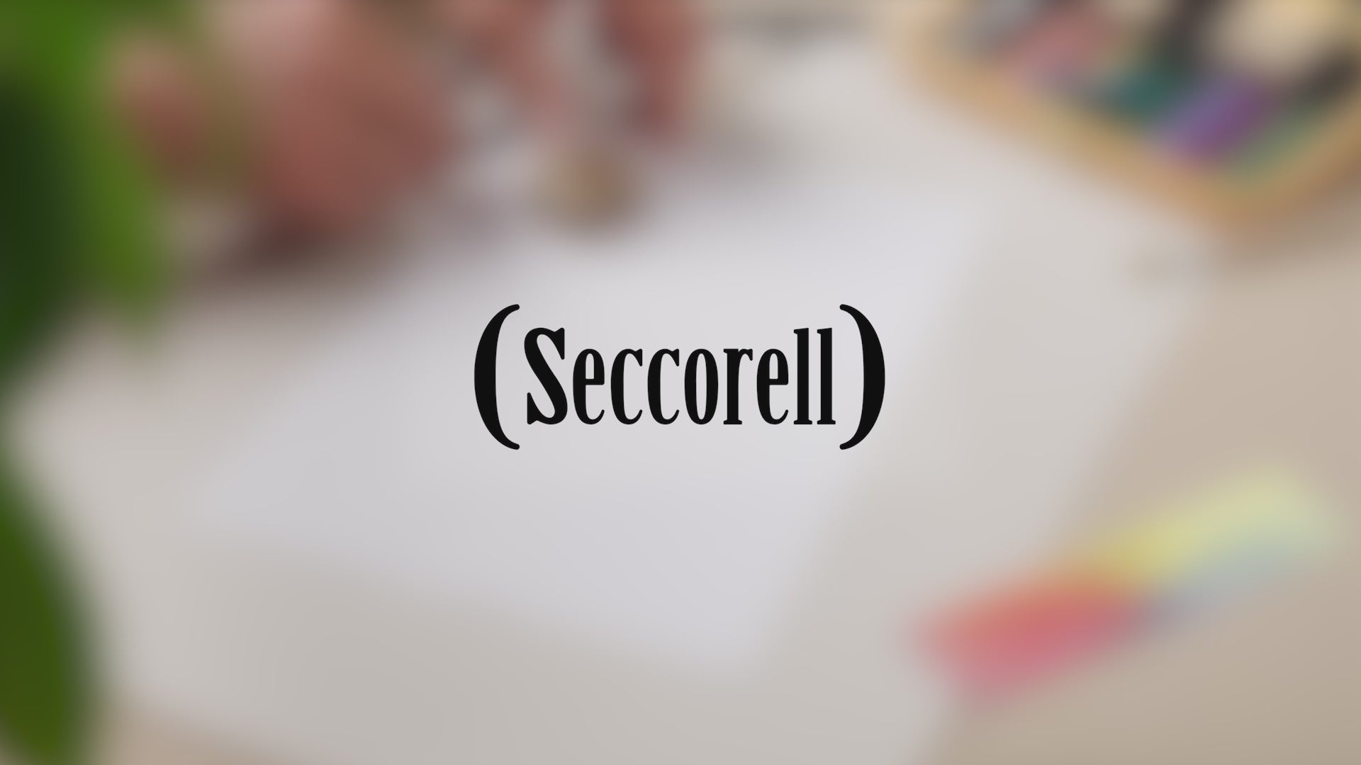 Video zur Anwendung der Seccorell Finger-Wischmaltechnik mit Farbstäbchen, Bürste und Reibefläche.